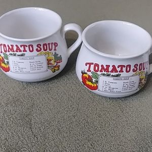Vintage soup mugs (4)
